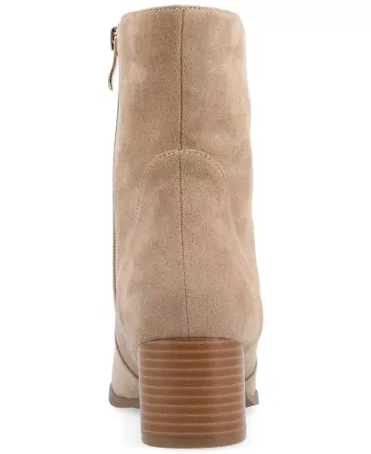 Women's Hayven Block Heel Almond Toe Booties - Taupe - 3