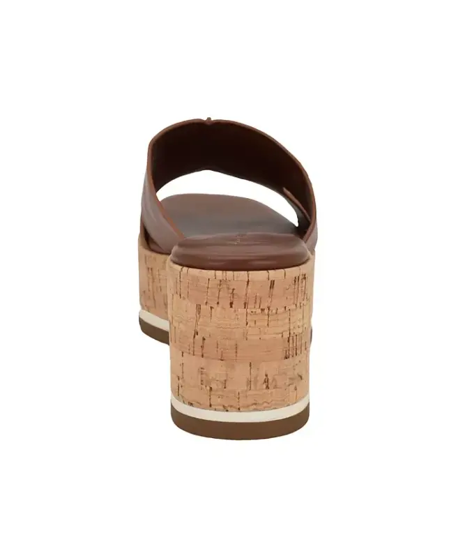 Women's Heliena Platform Wedge Sandals-Brown - 3