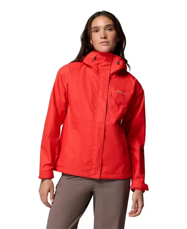 Women's Hikebound II Hooded Waterproof Jacket - Poppy Red - 1