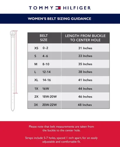 Women's Signature Leather Jean Belt - Red - 4