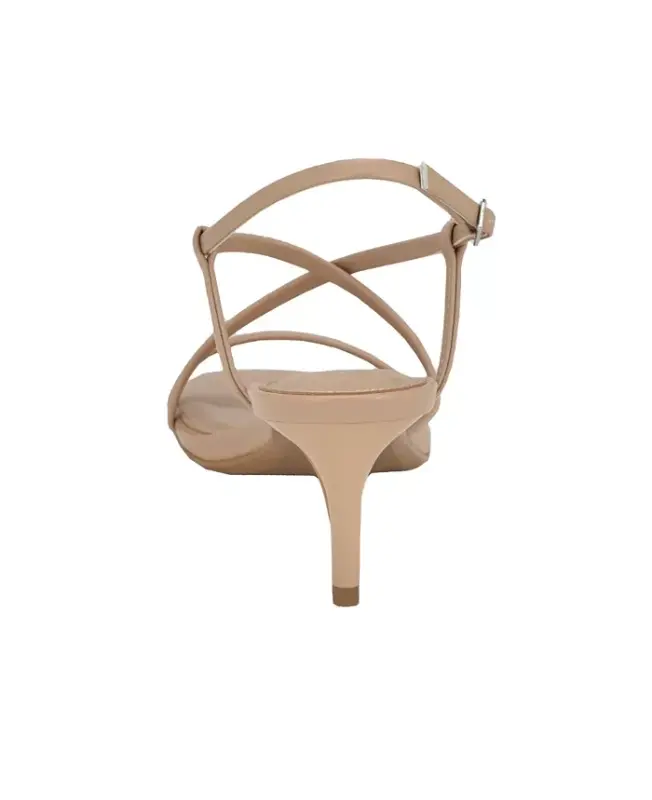 Women's Ishaya Strappy Low Stiletto Sandals - Natural - 3