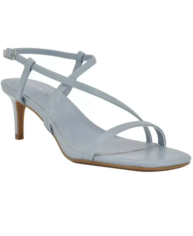 Women's Ishaya Strappy Low Stiletto Sandals - Light Blue - 1