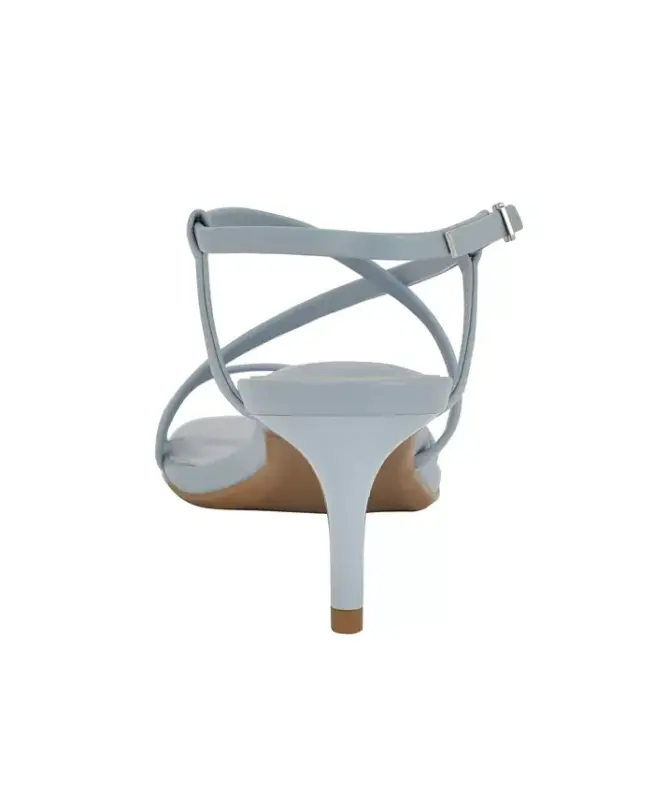 Women's Ishaya Strappy Low Stiletto Sandals - Light Blue - 3