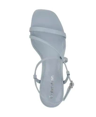 Women's Ishaya Strappy Low Stiletto Sandals - Light Blue - 4