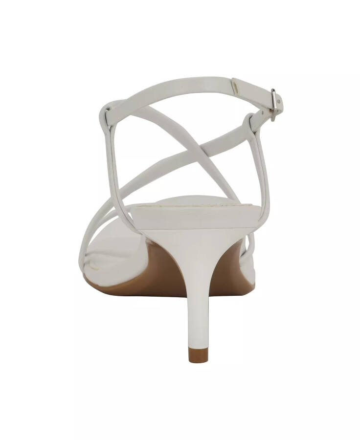 Women's Ishaya Strappy Low Stiletto Sandals - White - 8
