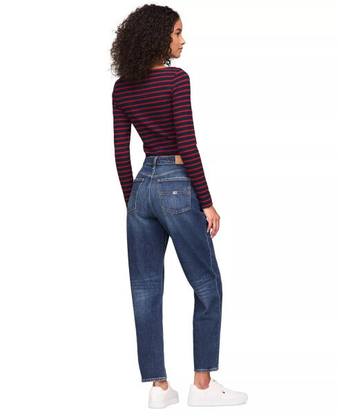 Kadın Izzie Dar Paça Kot Pantolon DENIM DARK - 4