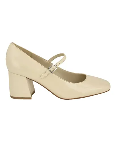 Women's Jatlee Mary Jane Block Heel Pumps - Ivory Patent - CALVIN KLEIN (1)
