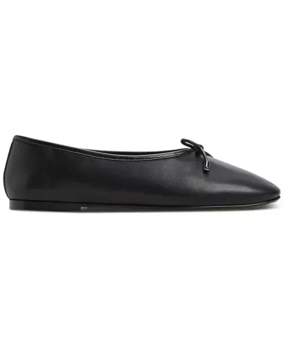 Women's Joselie Bow-Trim Ballerina Flats - Black - 2