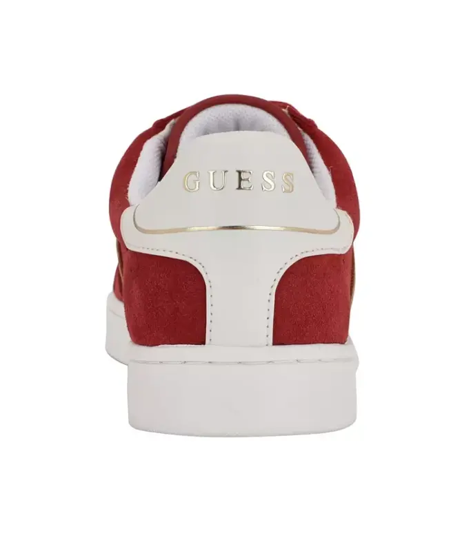 Women's Jrone Lace-Up Low Profile Court Sneakers - Red - 3