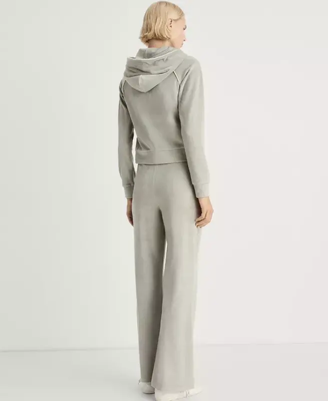 Women's Velour Soft Touch Pants - Aqua Green - 3