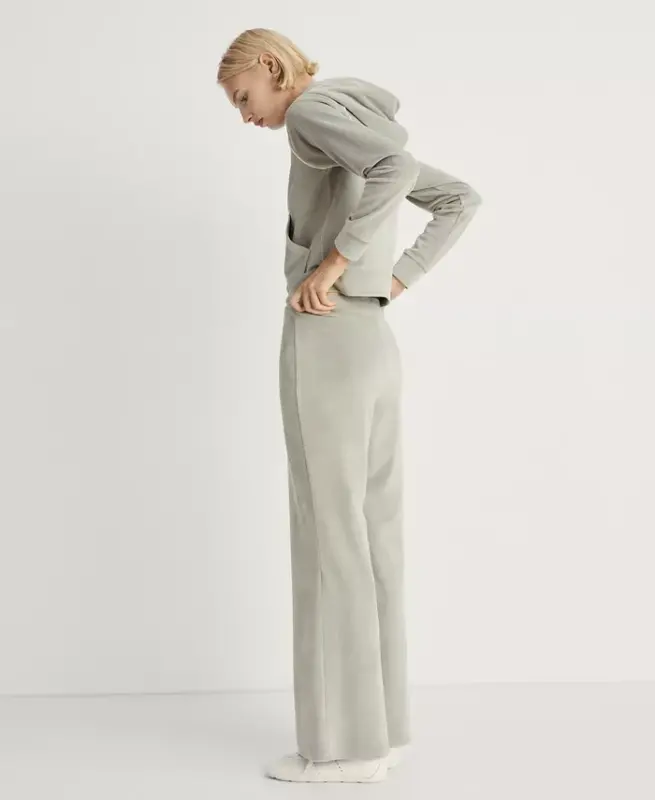 Women's Velour Soft Touch Pants - Aqua Green - 4