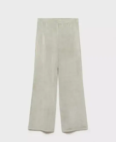 Women's Velour Soft Touch Pants - Aqua Green - 6