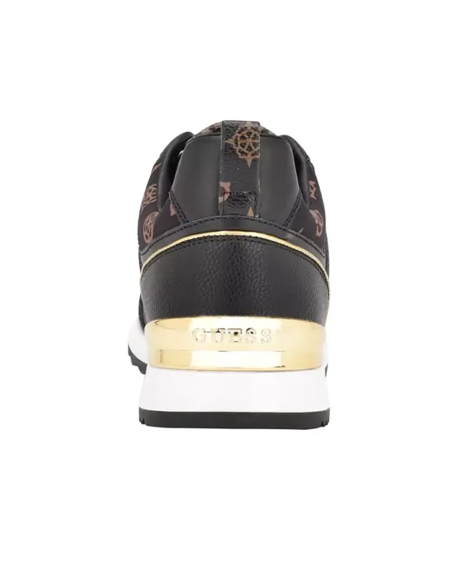 Kadlin Logo Detailed Retro Lace-Up Sneakers - Black Logo Multi - 3