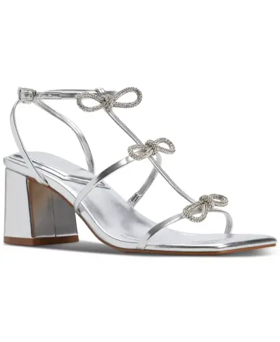 Women's Kaeli Strappy Dress Sandals - Silver - 1