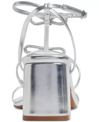 Women's Kaeli Strappy Dress Sandals - Silver - 3