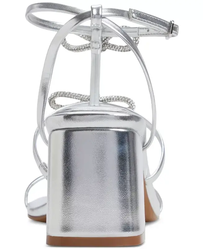 Women's Kaeli Strappy Dress Sandals - Silver - 3
