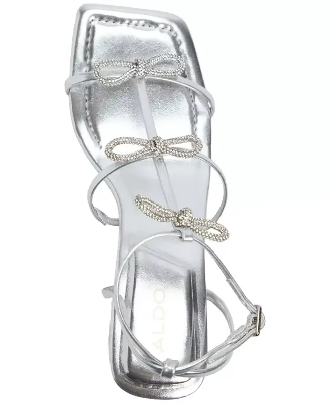 Women's Kaeli Strappy Dress Sandals - Silver - 4