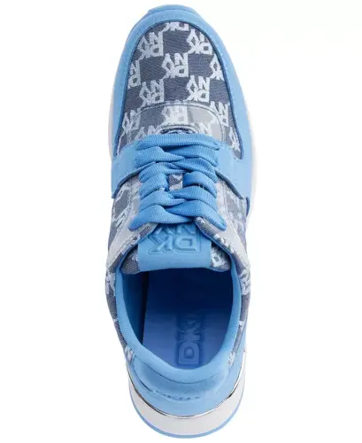 Women's Kamay Lace-Up Wedge Sneakers - Cornflower - 4