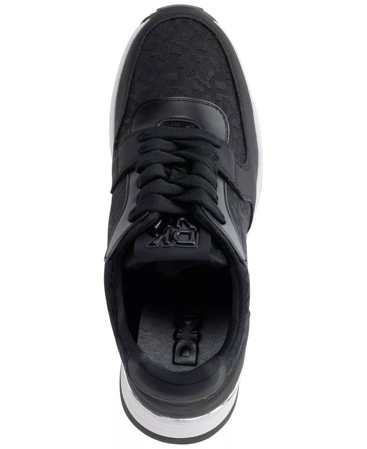 Women's Kamay Lace-Up Wedge Sneakers-Black - 4