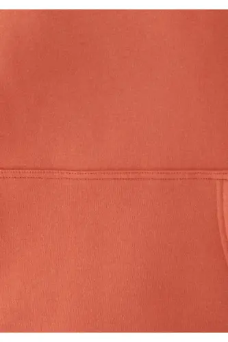 Kadın Kapüşonlu Turuncu Basic Sweatshirt 167299-70233 - Kahverengi-70233 - 6