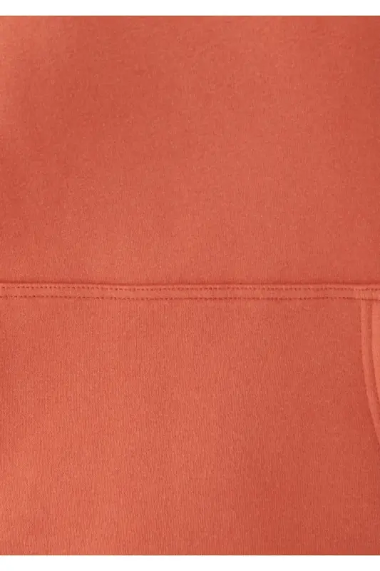 Kadın Kapüşonlu Turuncu Basic Sweatshirt 167299-70233 - Kahverengi-70233 - 6