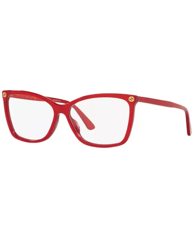 Gc001018 Women's Butterfly Eyeglasses - Red - GUCCI