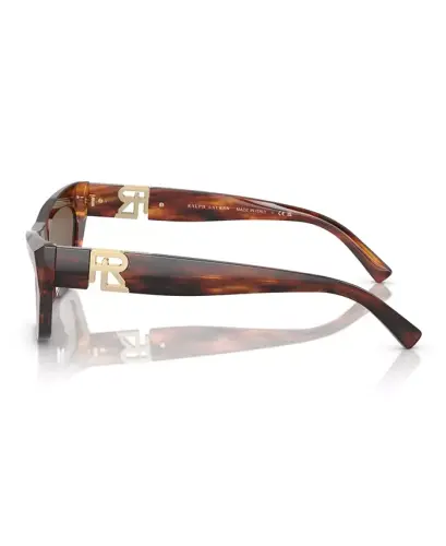 Women's The Kiera Sunglasses RL8218U - Striped Havana - RALPH LAUREN (1)