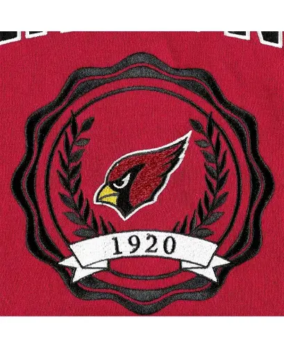 Women's Cardinal Arizona Cardinals Becca Drop Shoulder Pullover Hoodie-Cardinal - TOMMY HILFIGER (1)