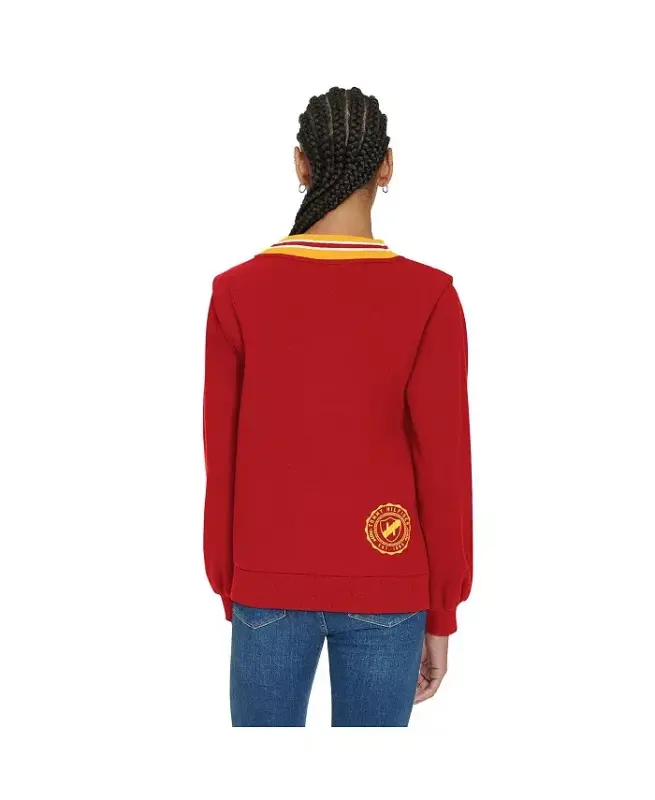 Women's Red Kansas City Chiefs Alice V-Neck Pullover Sweatshirt - 2