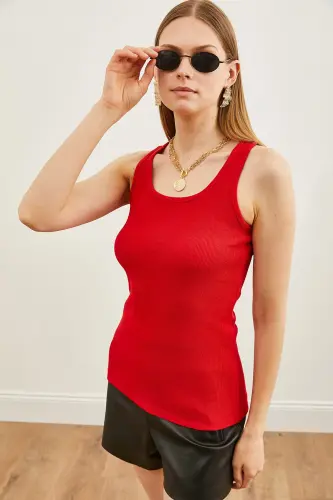 Kadın Kırmızı Uzun Kaşkorse Atlet ATL-00000003-Kırmızı - 5