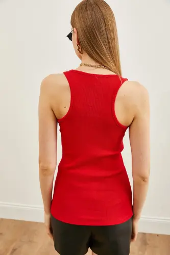 Kadın Kırmızı Uzun Kaşkorse Atlet ATL-00000003-Kırmızı - 6