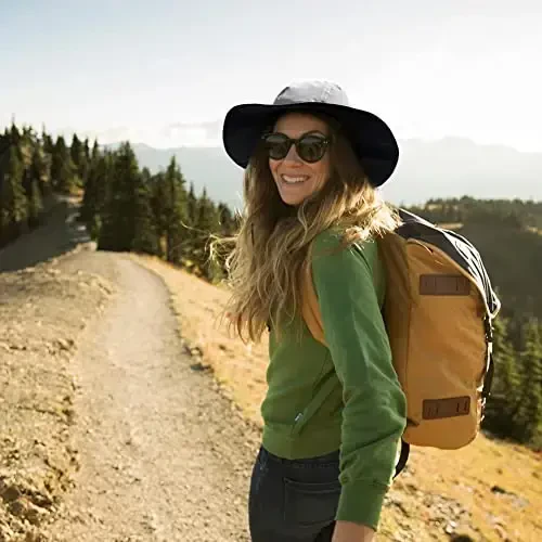 Womens Winter Waterproof Bucket Hat Warm Fleece Lined Rain Hat UPF50+ Mens Outdoor Adventure Research Hiking Safari Cap - 6