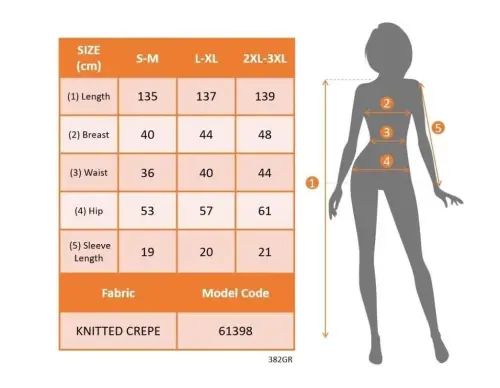 Kadın Kısa Kollu Bisiklet Yaka Puantiyeli Maksi örme Krep Elbise - 3