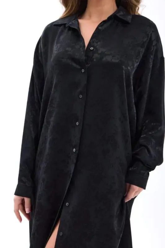 Kadın Kısa Kollu Bisiklet Yaka Viskon Bluz - 3