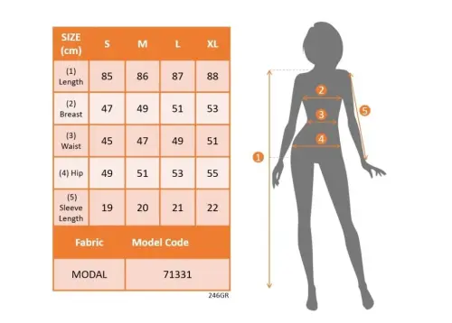 Kadın Kısa Kollu V Yakalı Ribanalı Modal Mini Elbise - 6