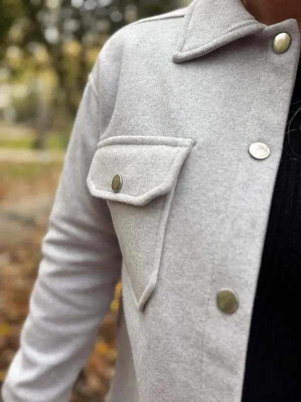 Kadın Kışlık Bebe Mavisi Gömlek 750 - 3