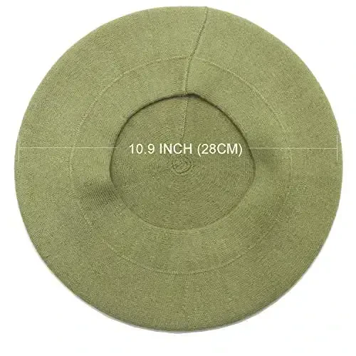 Sydbecs Beret Hats for Women Girls, Reversible French Berets Hat Solid Color Style - 3