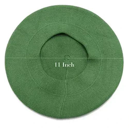 Sydbecs Beret Hats for Women Girls, Reversible French Berets Hat Solid Color Style - 3