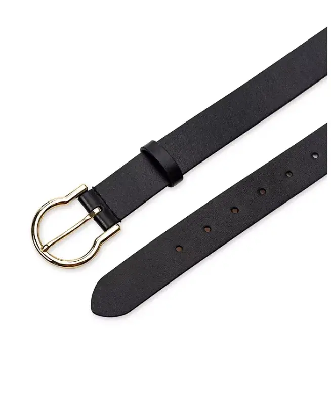 Women's Classic Hinged Buckle Belt - Black - 3