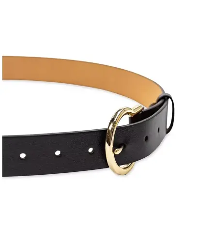 Women's Classic Hinged Buckle Belt - Black - 4