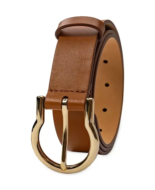 Women's Classic Hinged Buckle Belt - Tan - 2