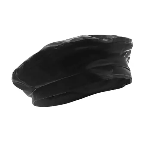 Women's Classic PU Leather French Beret Hat Retro Beanie Hat Artist Beret Cap Adjustable Painter Pumpkin Cap - 2