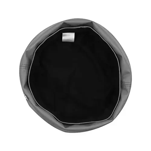 Women's Classic PU Leather French Beret Hat Retro Beanie Hat Artist Beret Cap Adjustable Painter Pumpkin Cap - 5