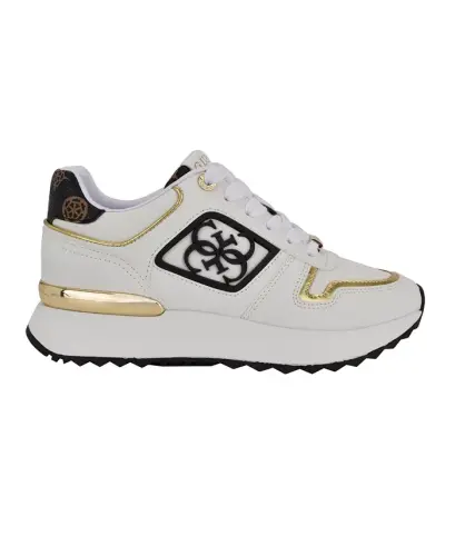 Women's Koyaa Quattro G Logo Retro Jogger Sneakers - White/Black Multi - 2