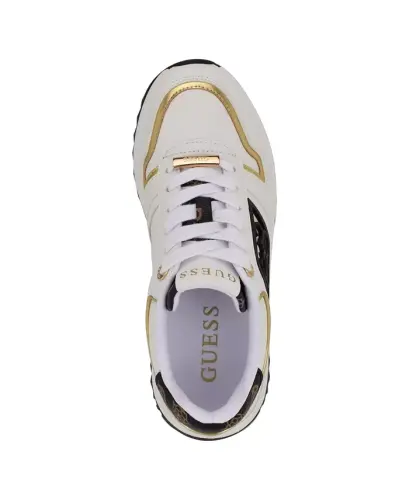 Women's Koyaa Quattro G Logo Retro Jogger Sneakers - White/Black Multi - 4