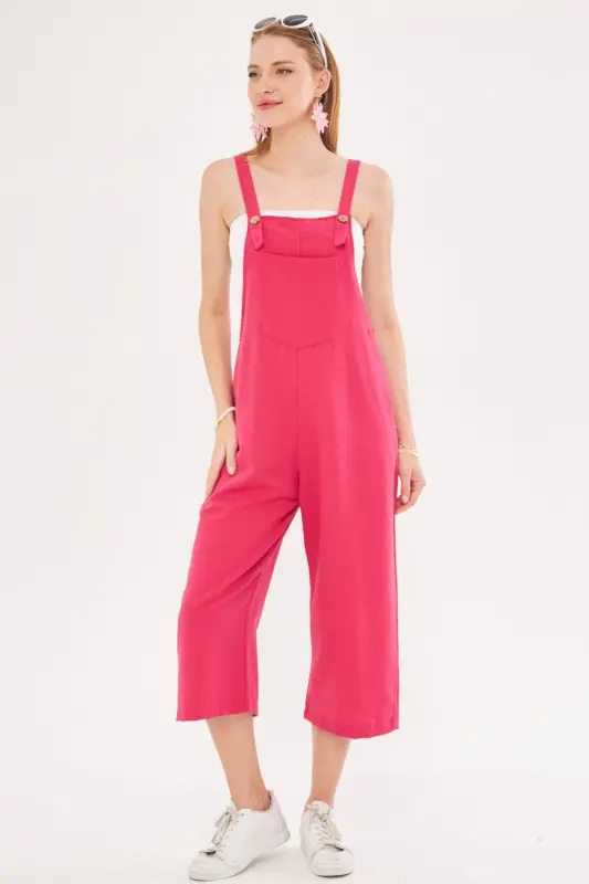 Kadın Koyu Fuşya Bahçıvan Tulum ARM-20K001117-Koyu Fuşya - 3