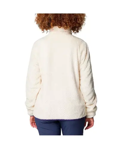 Kadın Krem Washington Huskies Fireside II Sherpa Tam Fermuarlı Ceket - 3