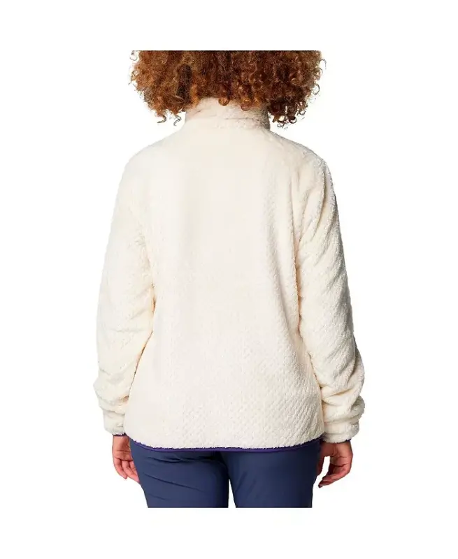 Kadın Krem Washington Huskies Fireside II Sherpa Tam Fermuarlı Ceket - 3