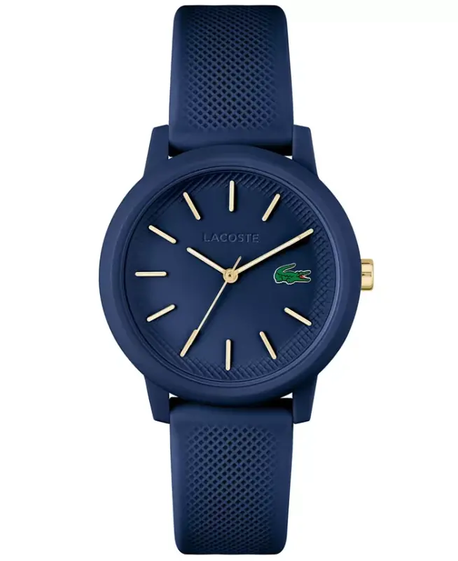 Women's L.12.12 Navy Silicone Strap Watch 36mm - Navy - LACOSTE