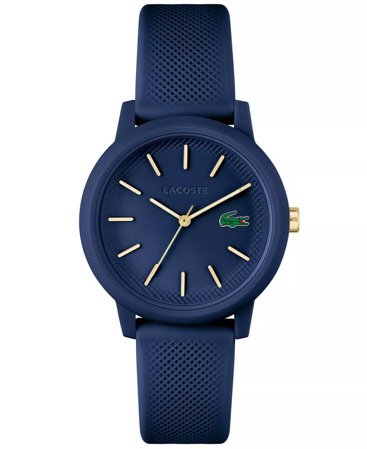 Kadın L.12.12 Navy Silikon Kordonlu Saat 36mm Navy - 1